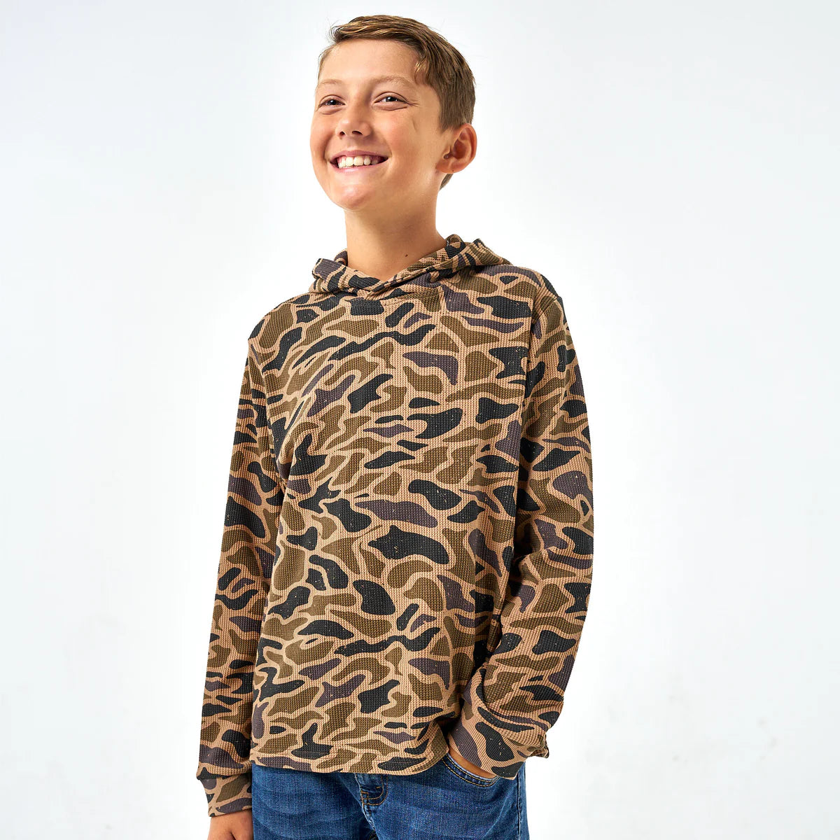 Youth Thermal Hoodie Gauge Camo