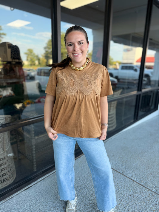 Phoenix Top Woven - Camel