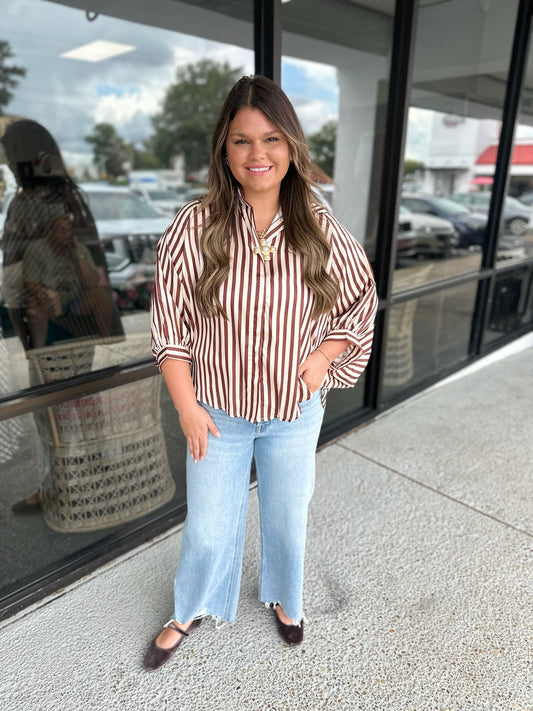 September Top - brown