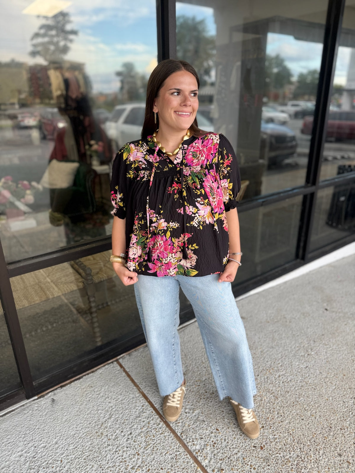 Hannah Top - black multi
