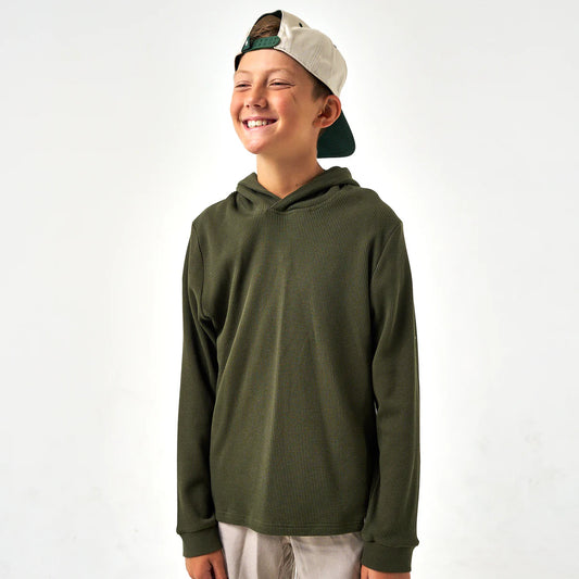 Youth Thermal Hoodie Mallard Green