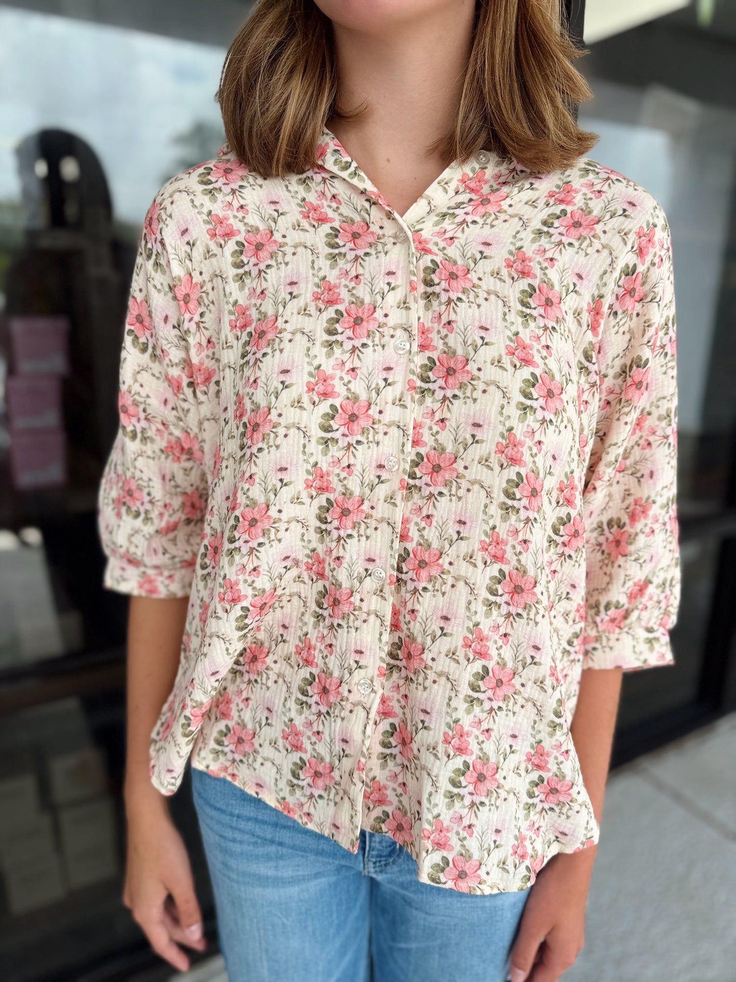 Back to School Top - floral