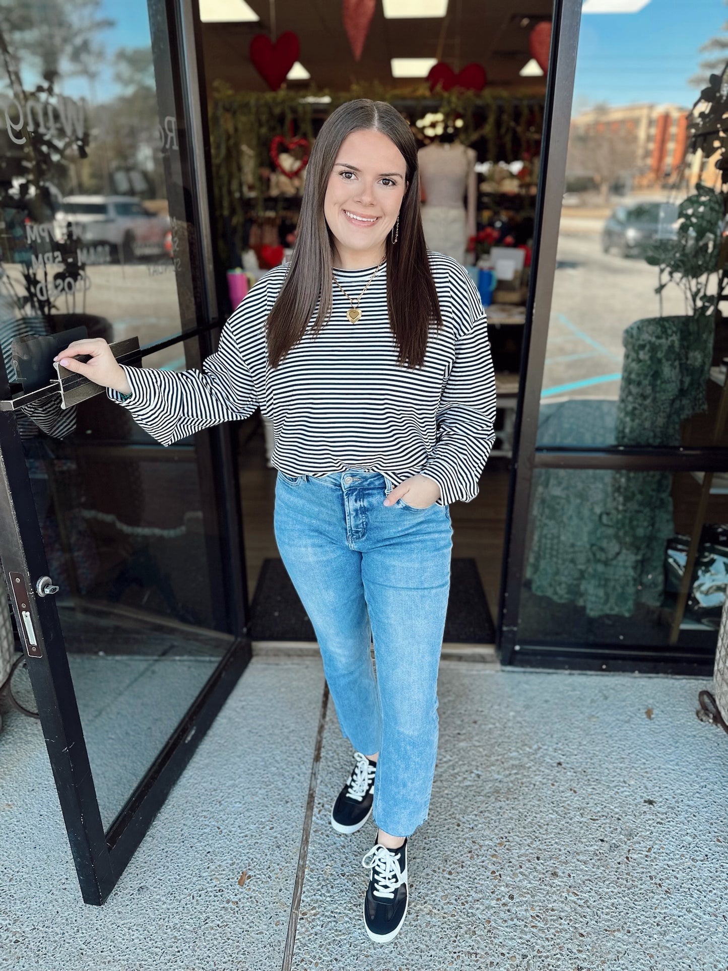 Scuba Lover Girl Top - black/white