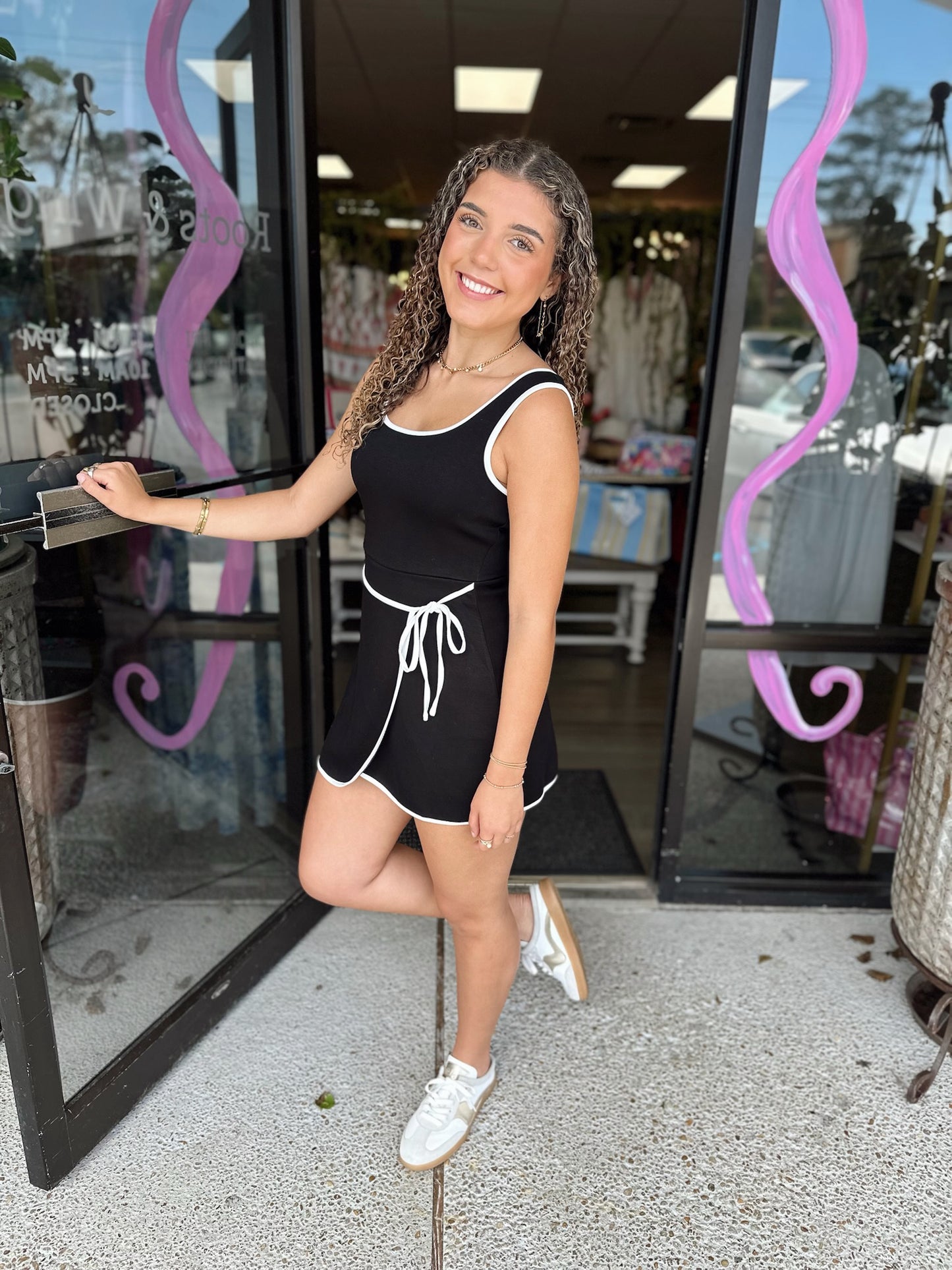 On the Square Romper - Black