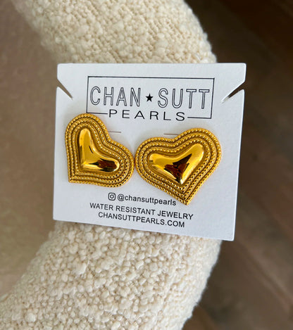 Chunky Heart Earrings