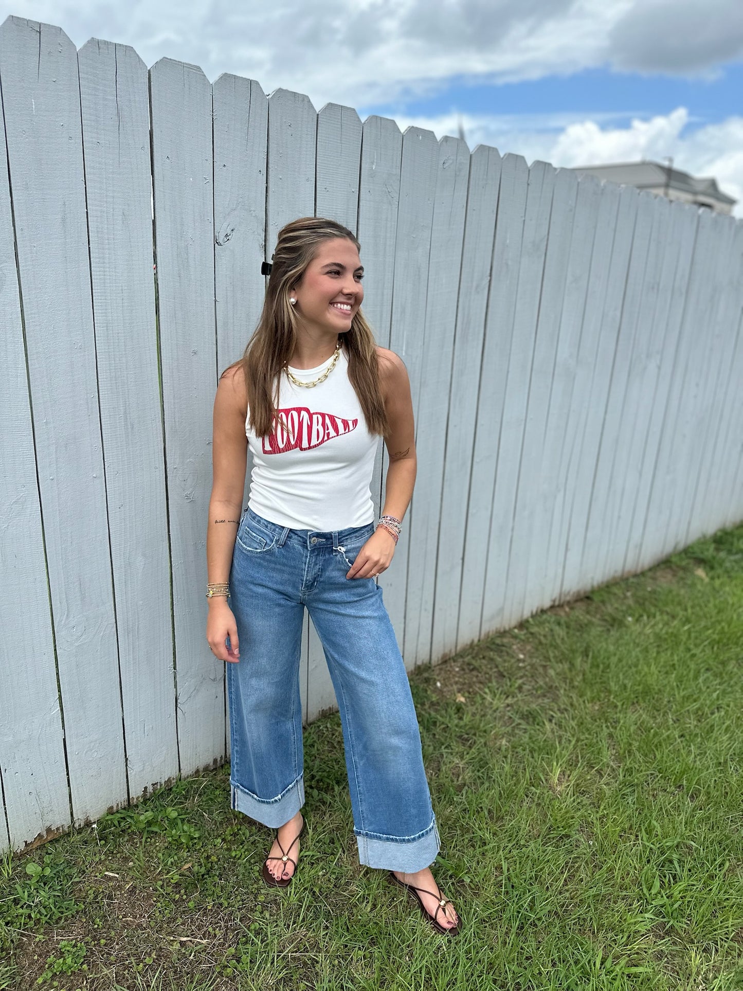 Football Tank Top - red