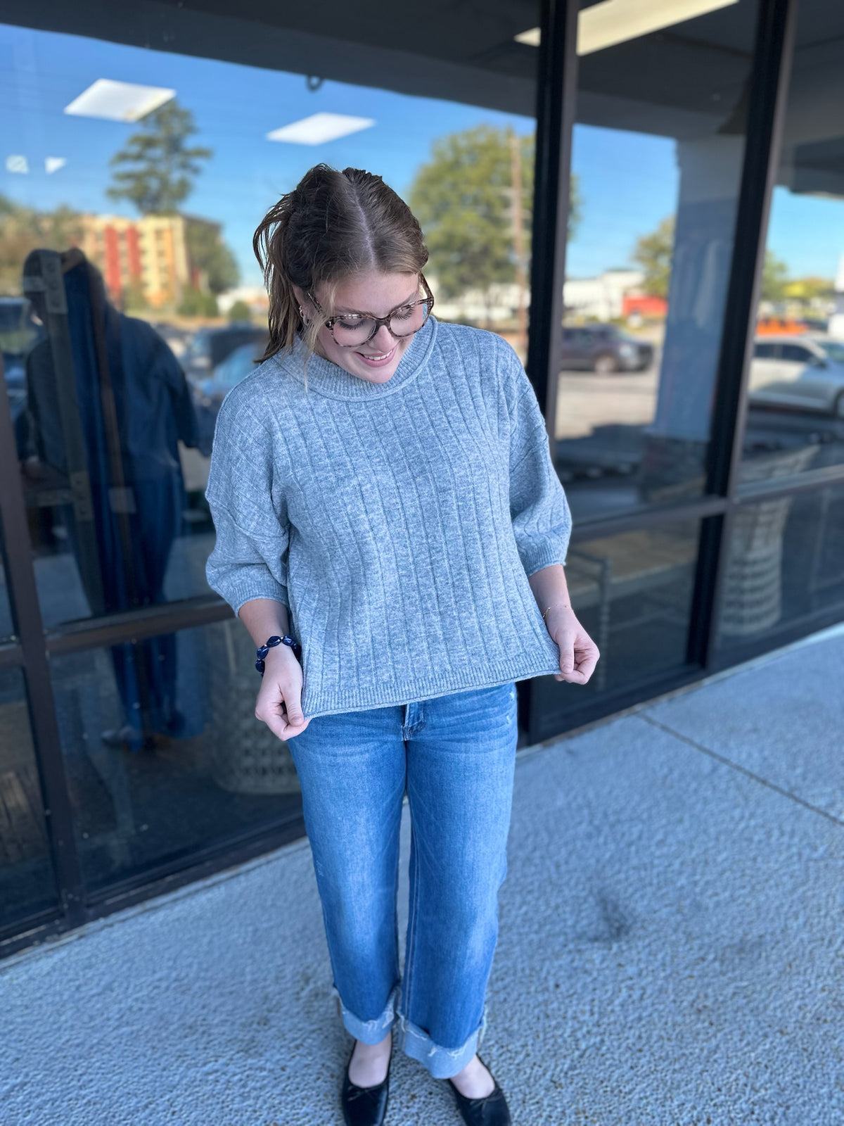 Coffee Date Knit - gray