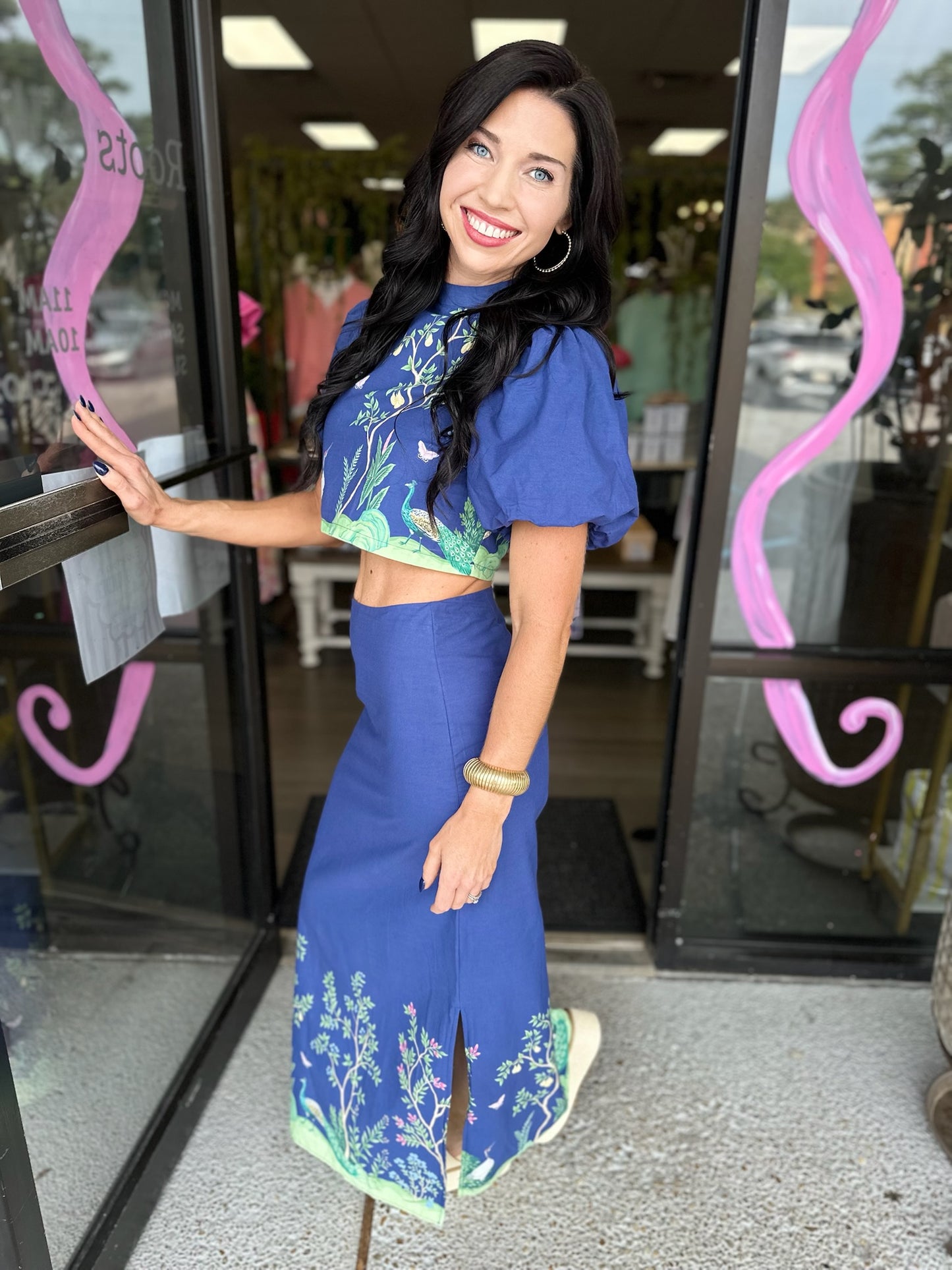 botanical gardens set - navy