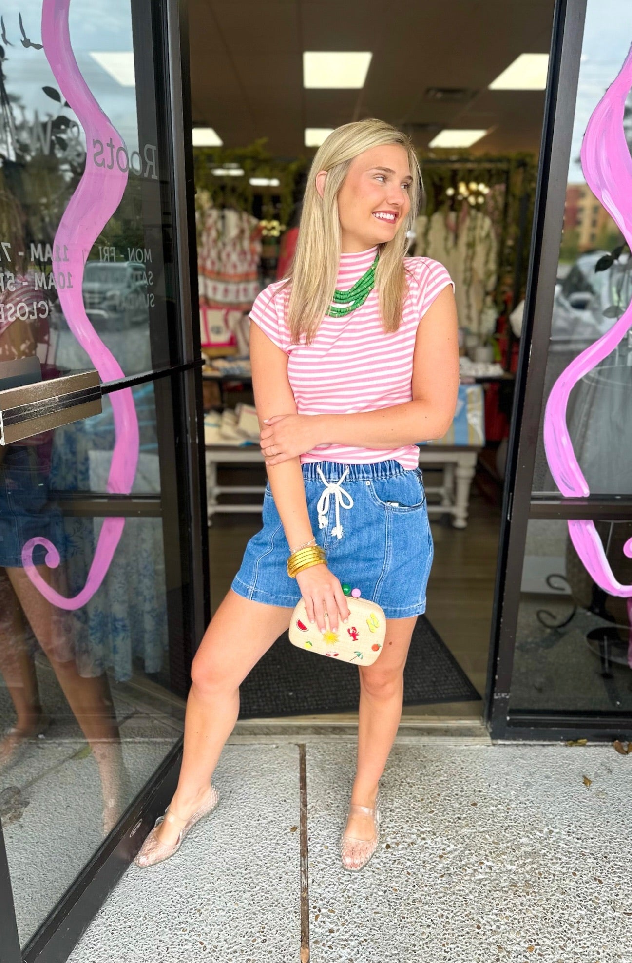 Havelock Blue Mini Skirt