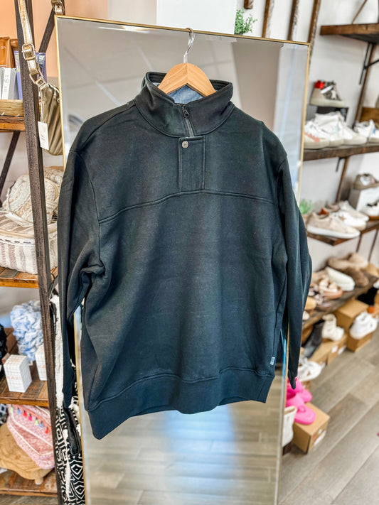 Sportsman 1/4 Zip- Black