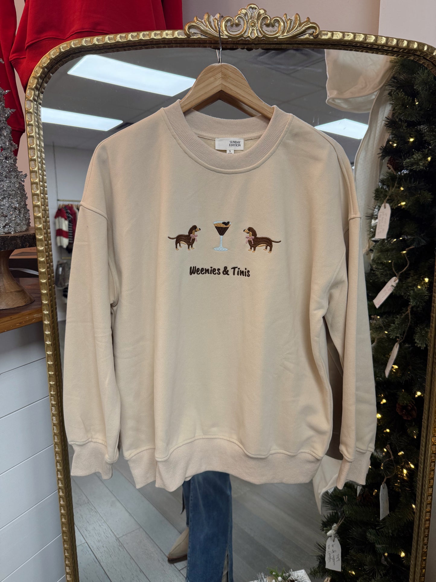 Weenies & Tinis Sweatshirt - Taupe