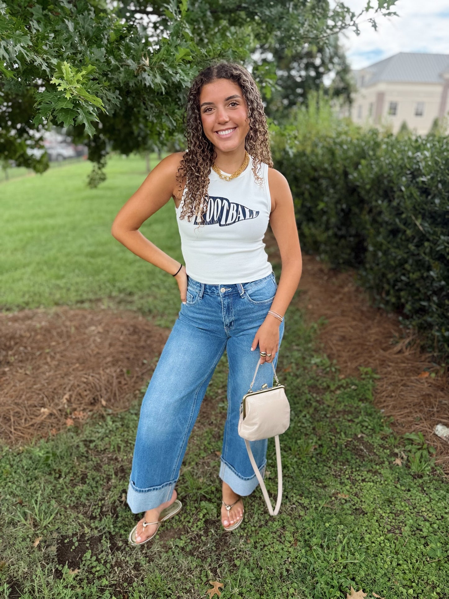 Football Tank Top - navy