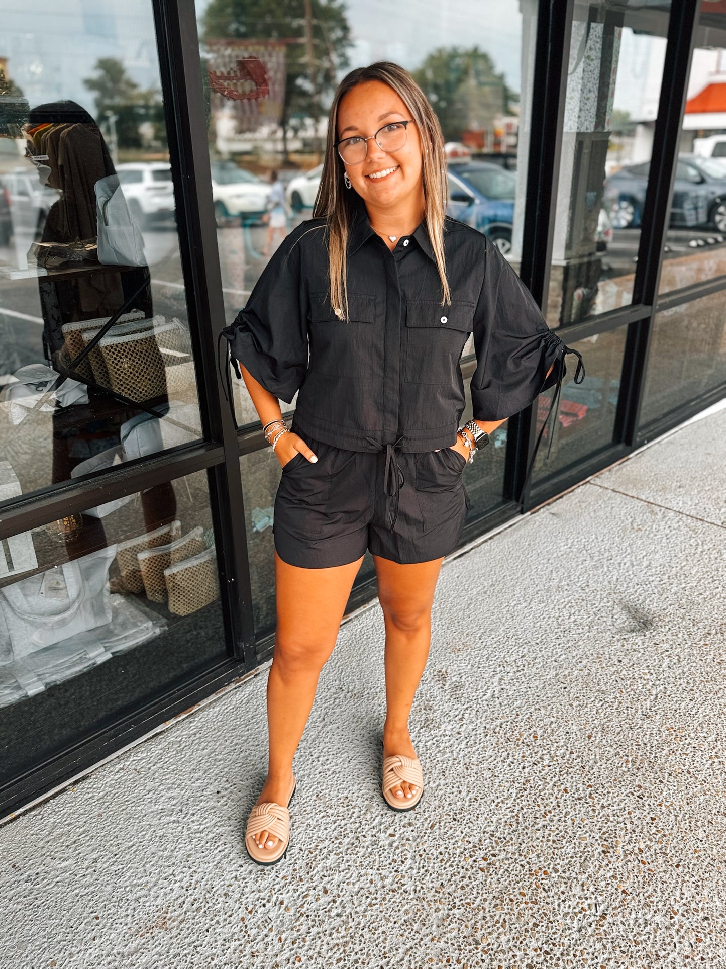 Drawstring Cutie Set - Black