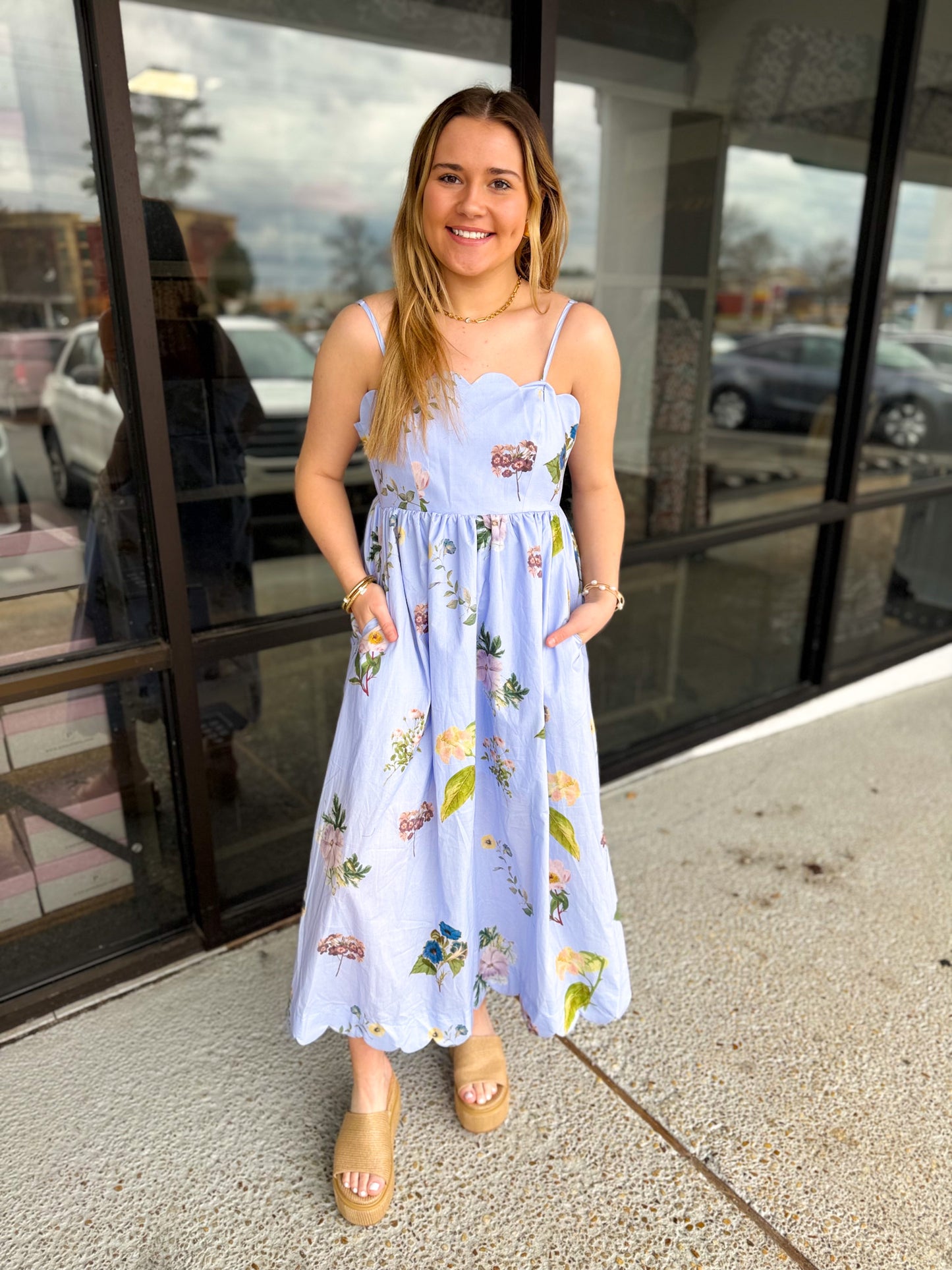 After Work Dress - Blue Mix