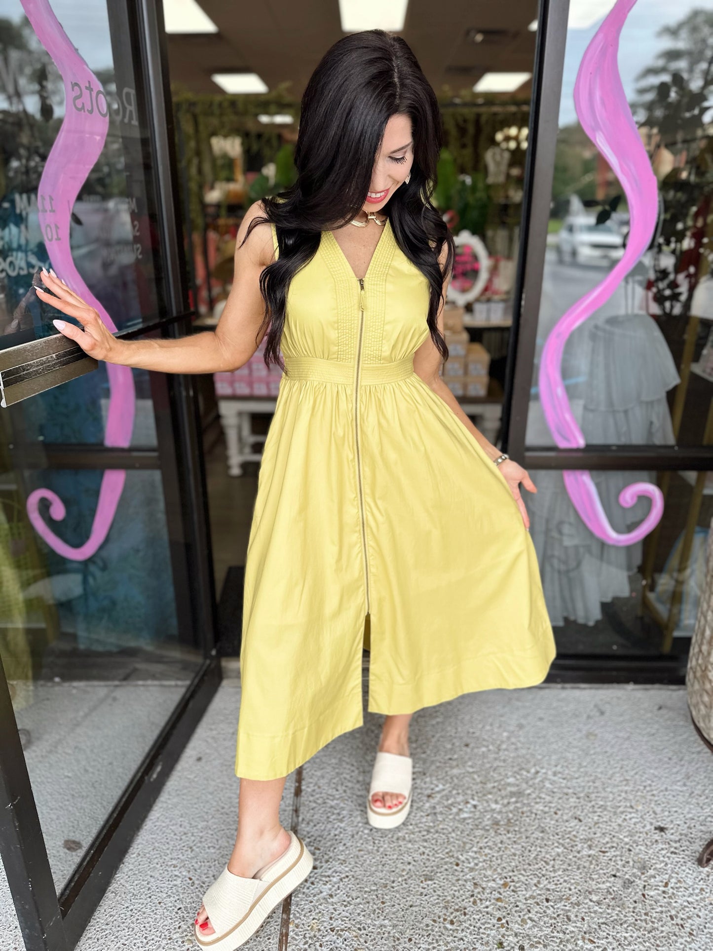 Brownie Dress - citron