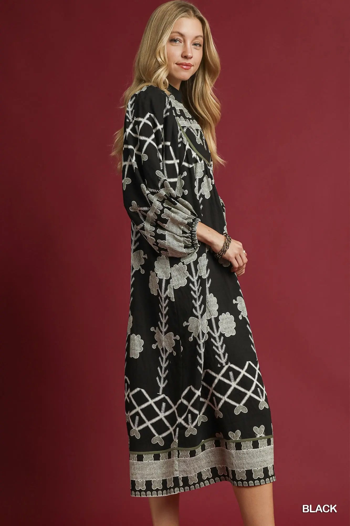Tribal Midi Dress