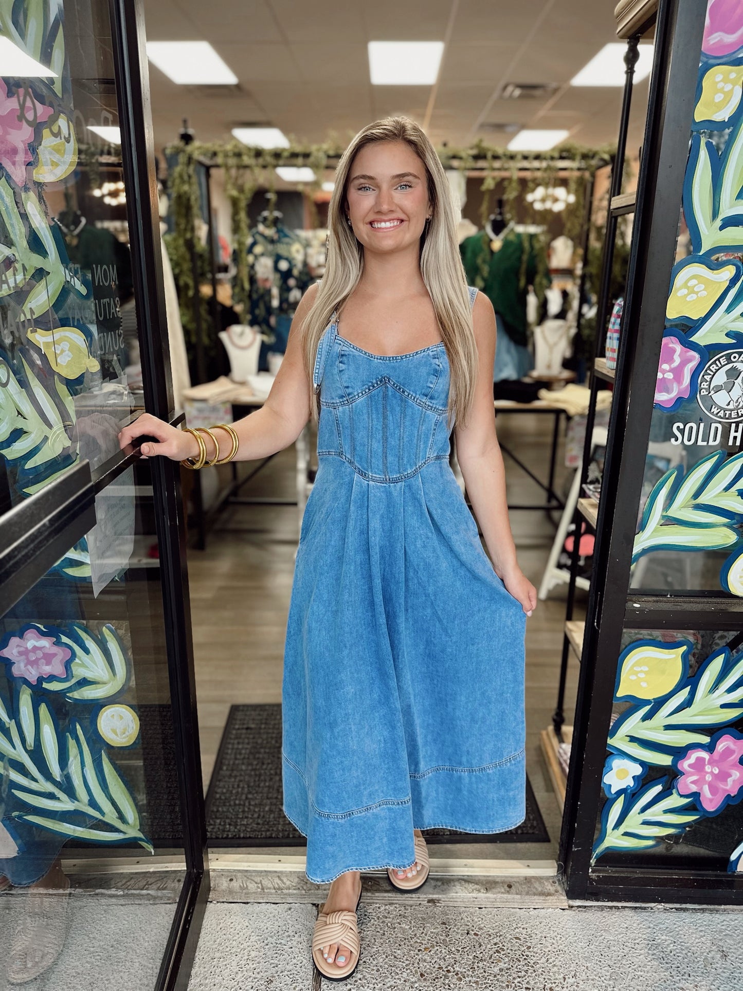 Heartbreak on the Dance Floor Denim Midi