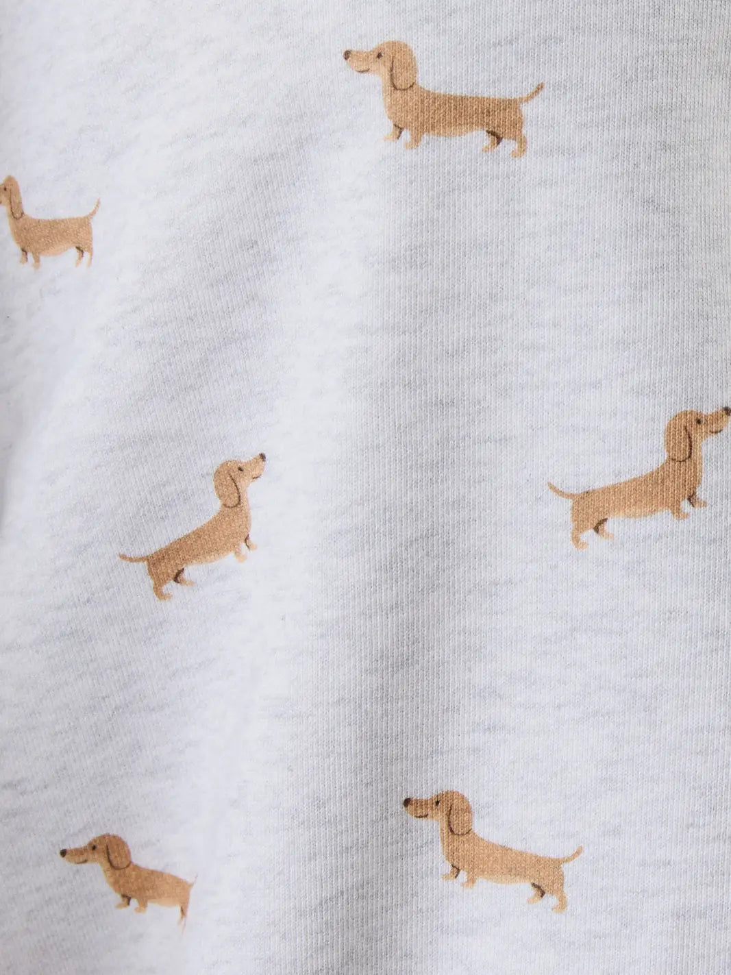All Over Dachshund Sweatshirt - heather grey