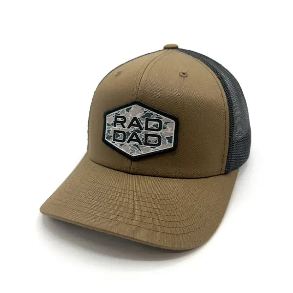 Rad Dad Duck Camo Woven Patch Hat - Coyote