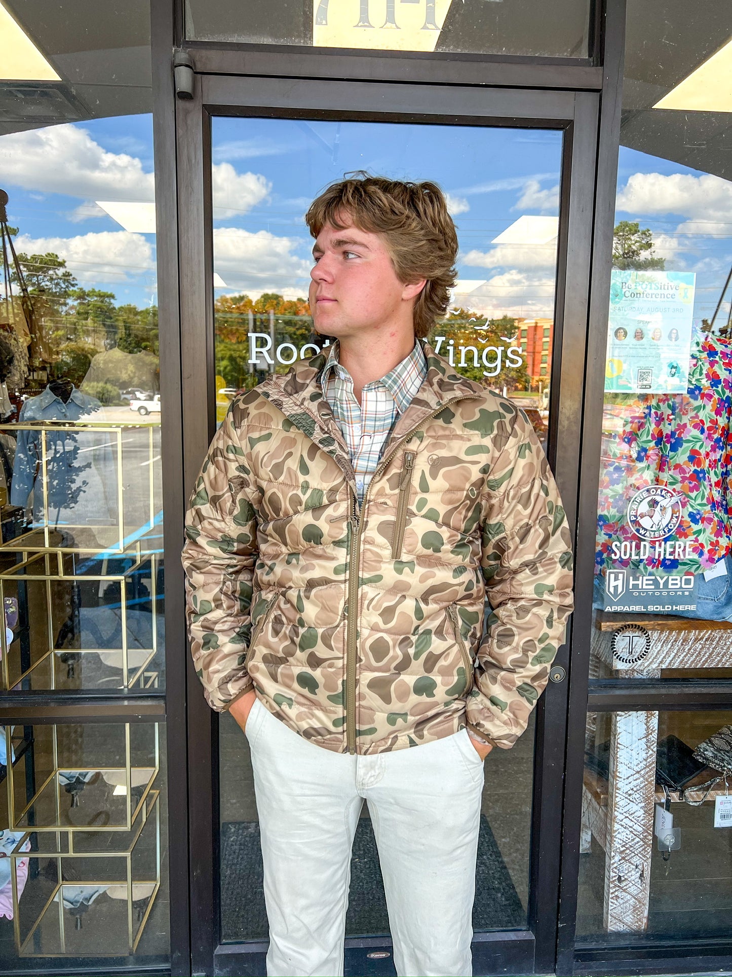 Open Country Jacket- Heybo Traditions Camo Brown