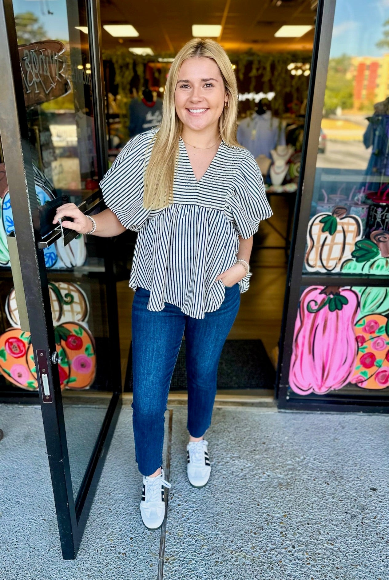 Skylar Stripe Top