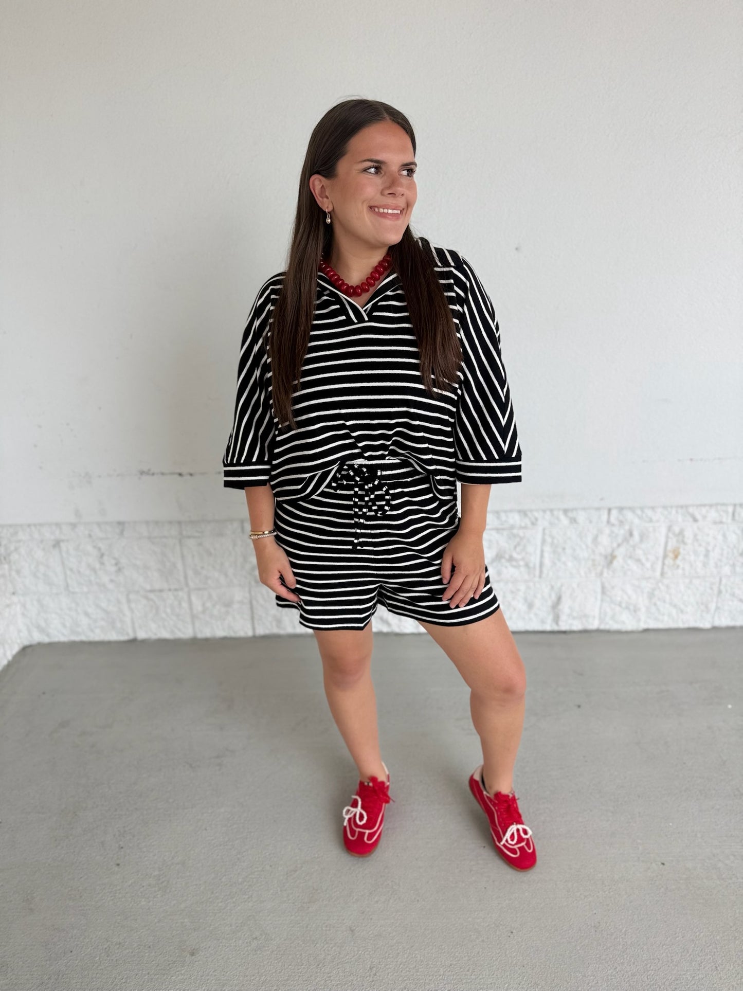 Chandler Stripe Set - black