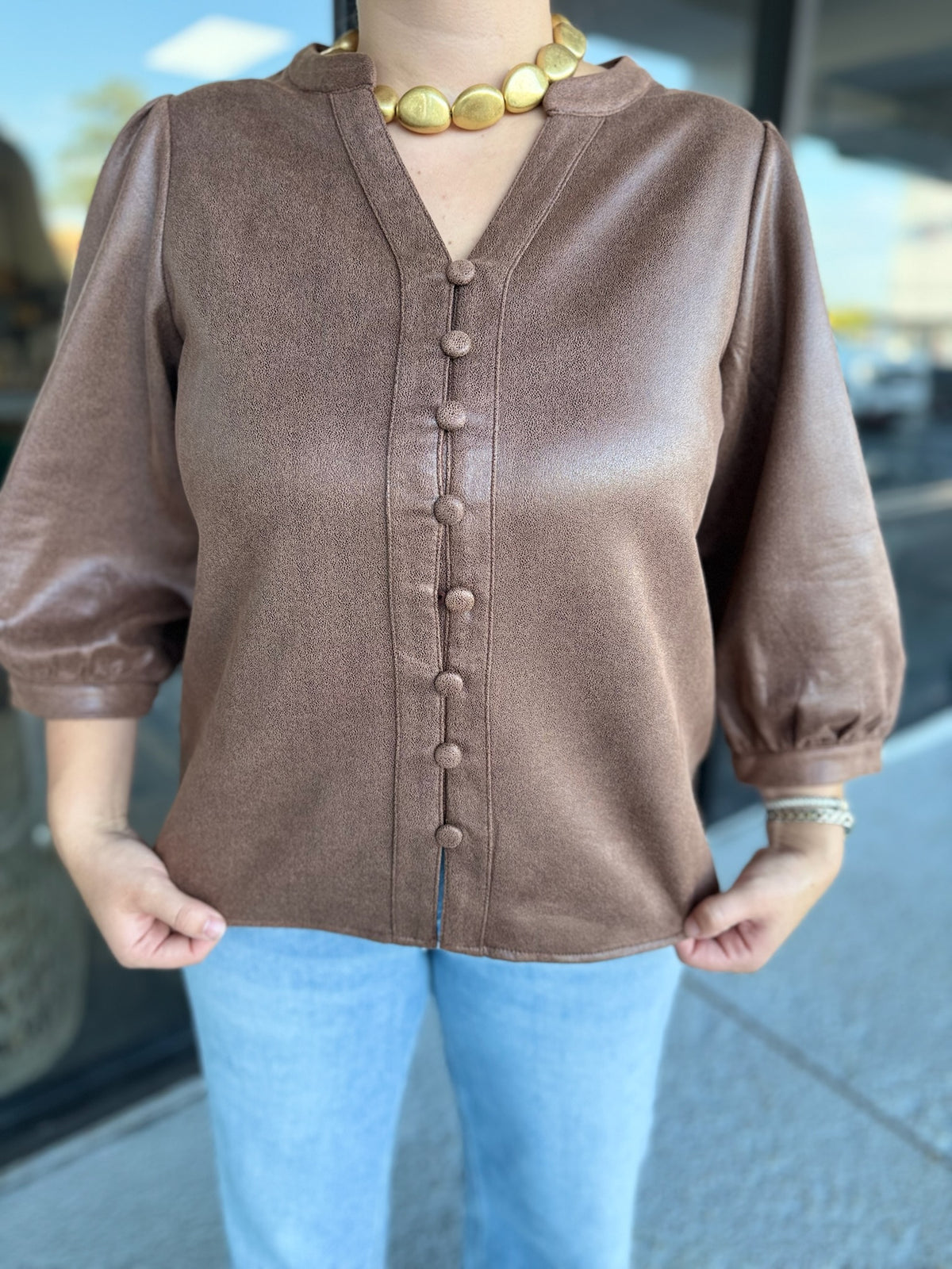 Neutral Babe Top - brown