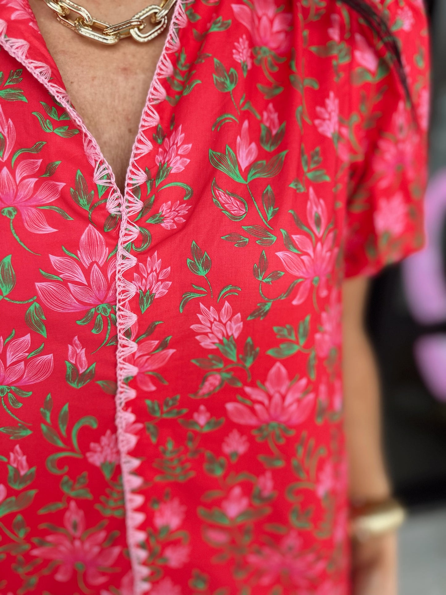 kelsea top - red