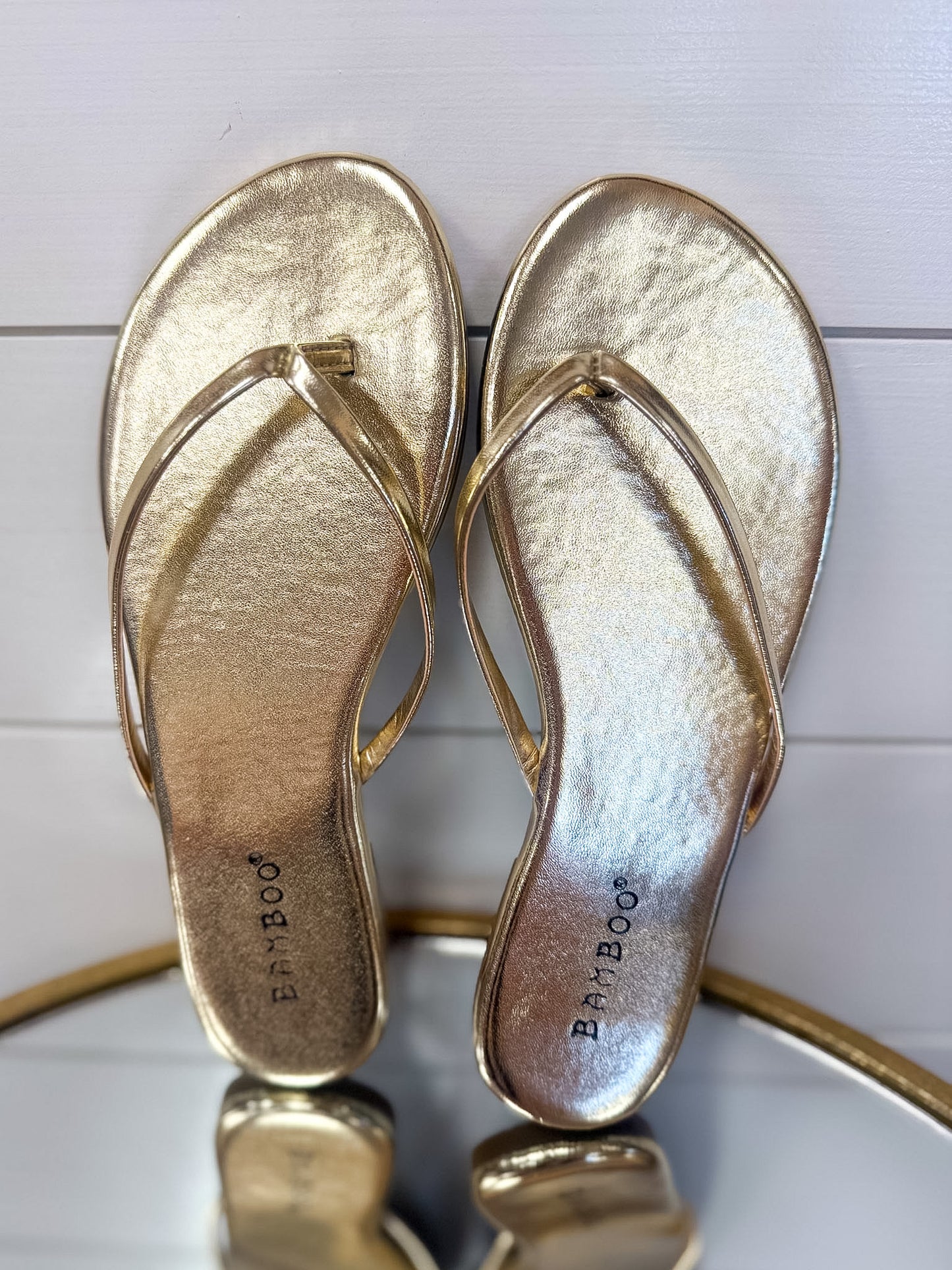 Squishy Flip Flops - Gold