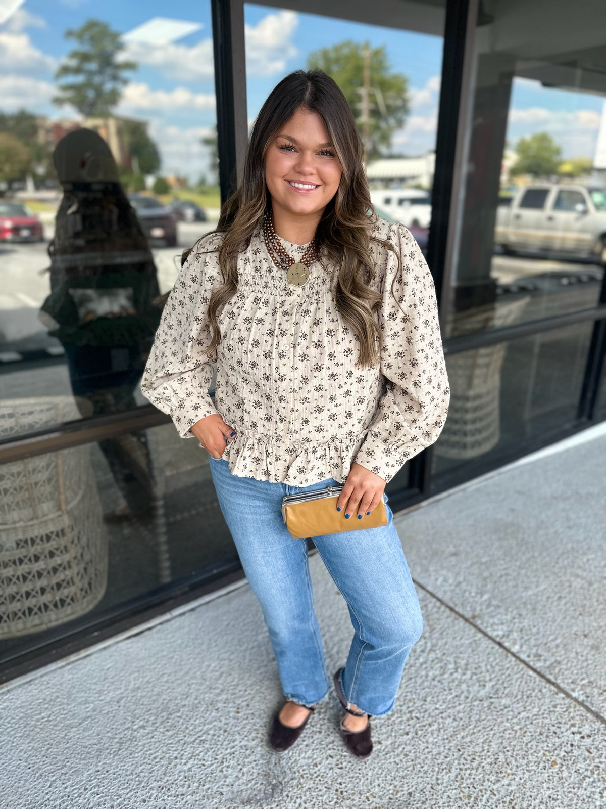 Southern Belle Top - brown/mocha