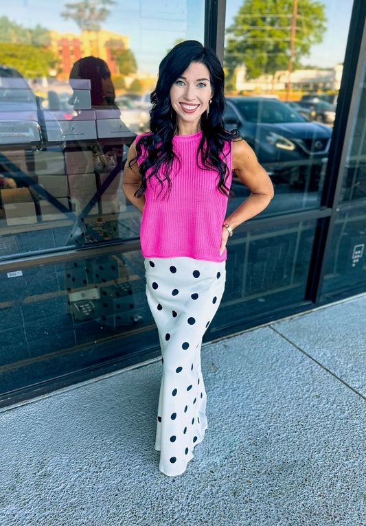 Julie Anna Skirt - white/black
