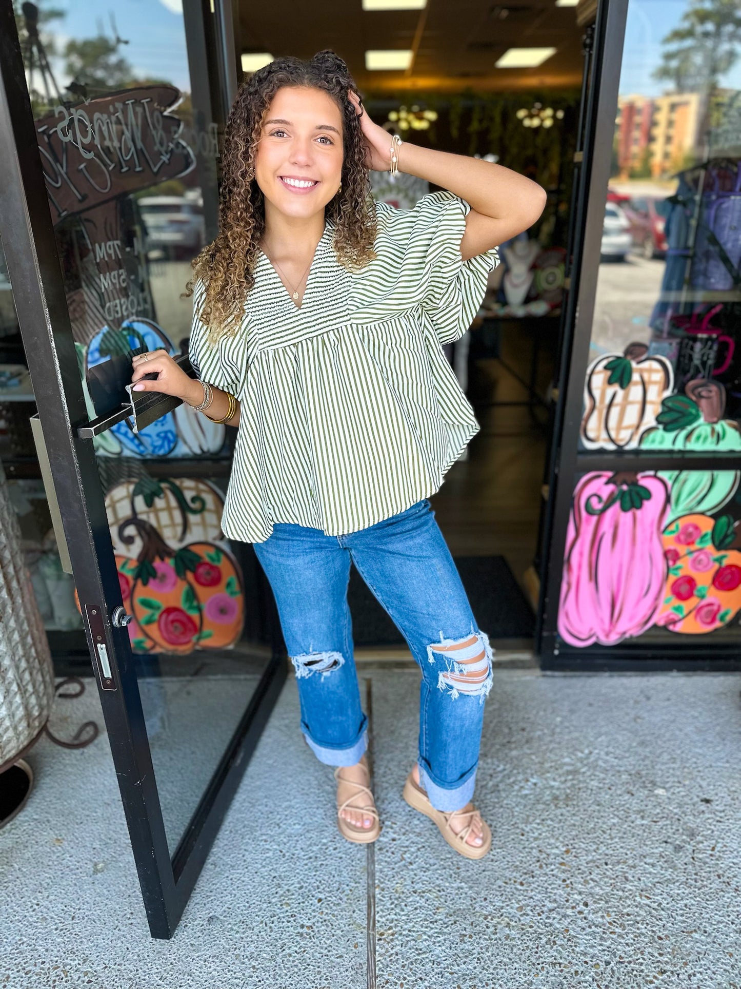 Skylar Stripe Top