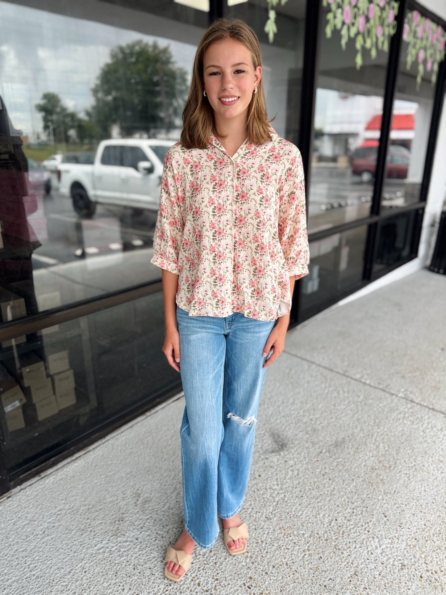 Back to School Top - floral