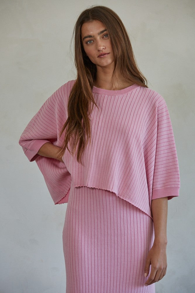 Off The Grid Top-Light Pink