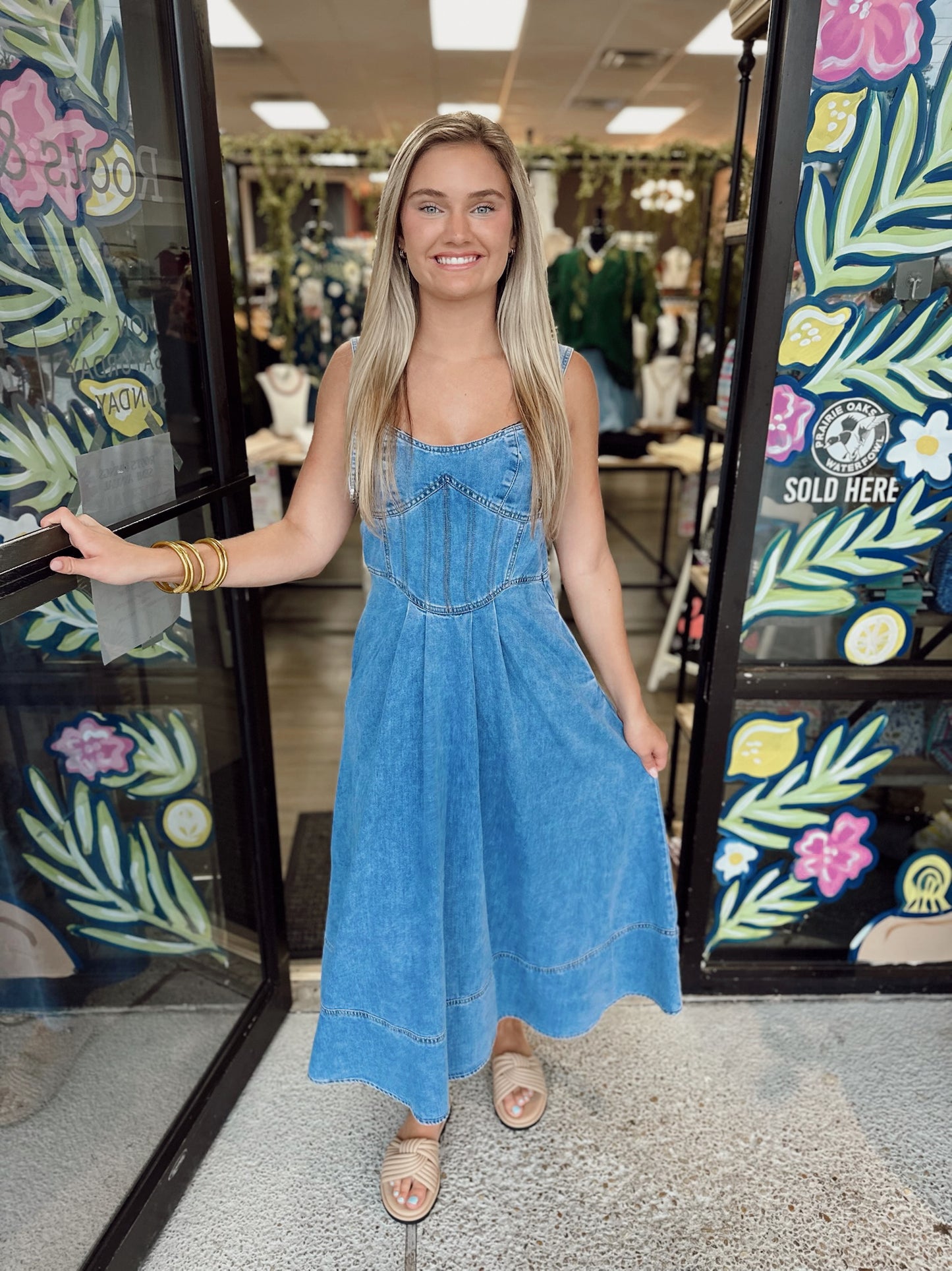 Heartbreak on the Dance Floor Denim Midi