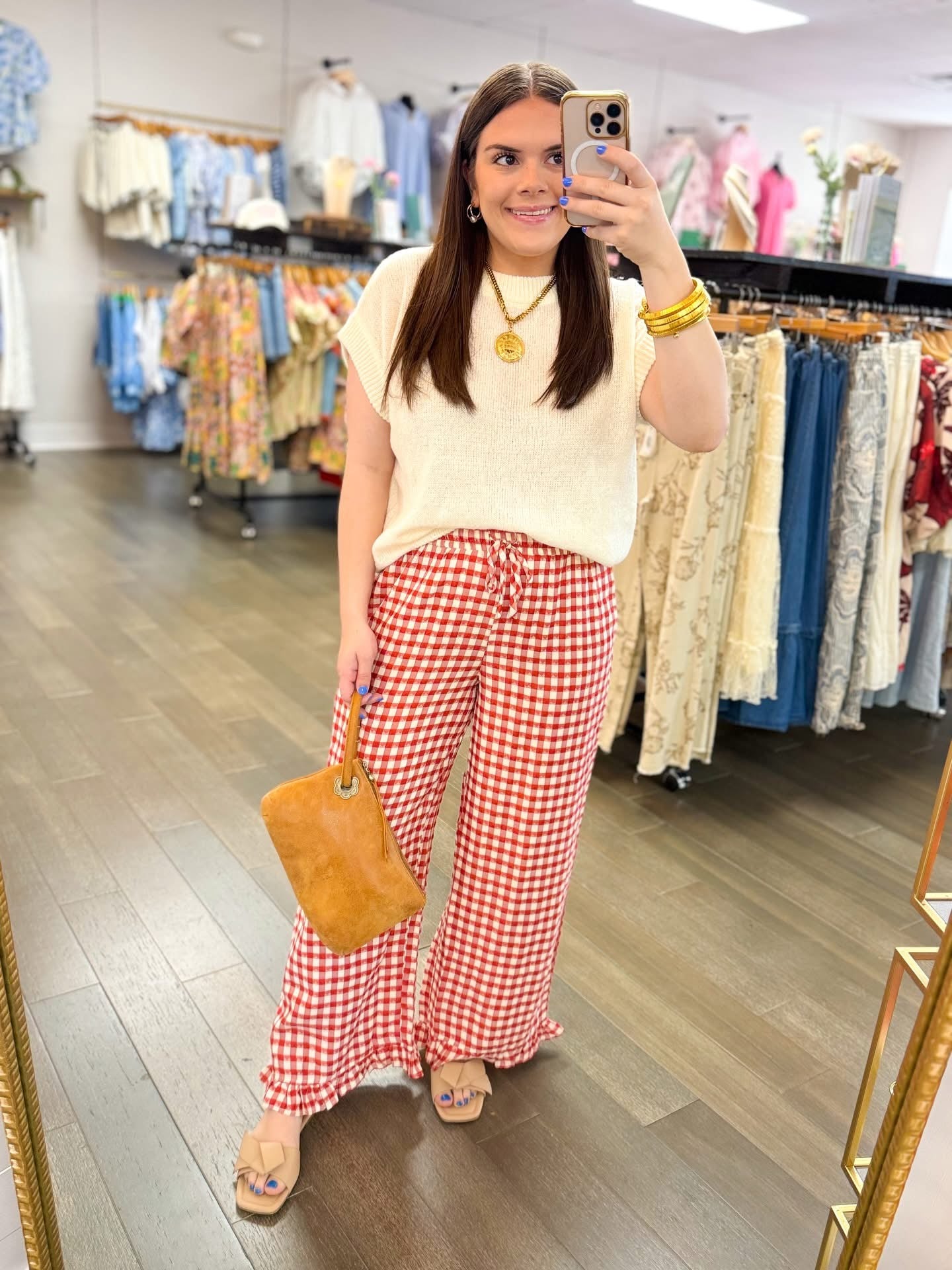 Gingham Kisses - Red