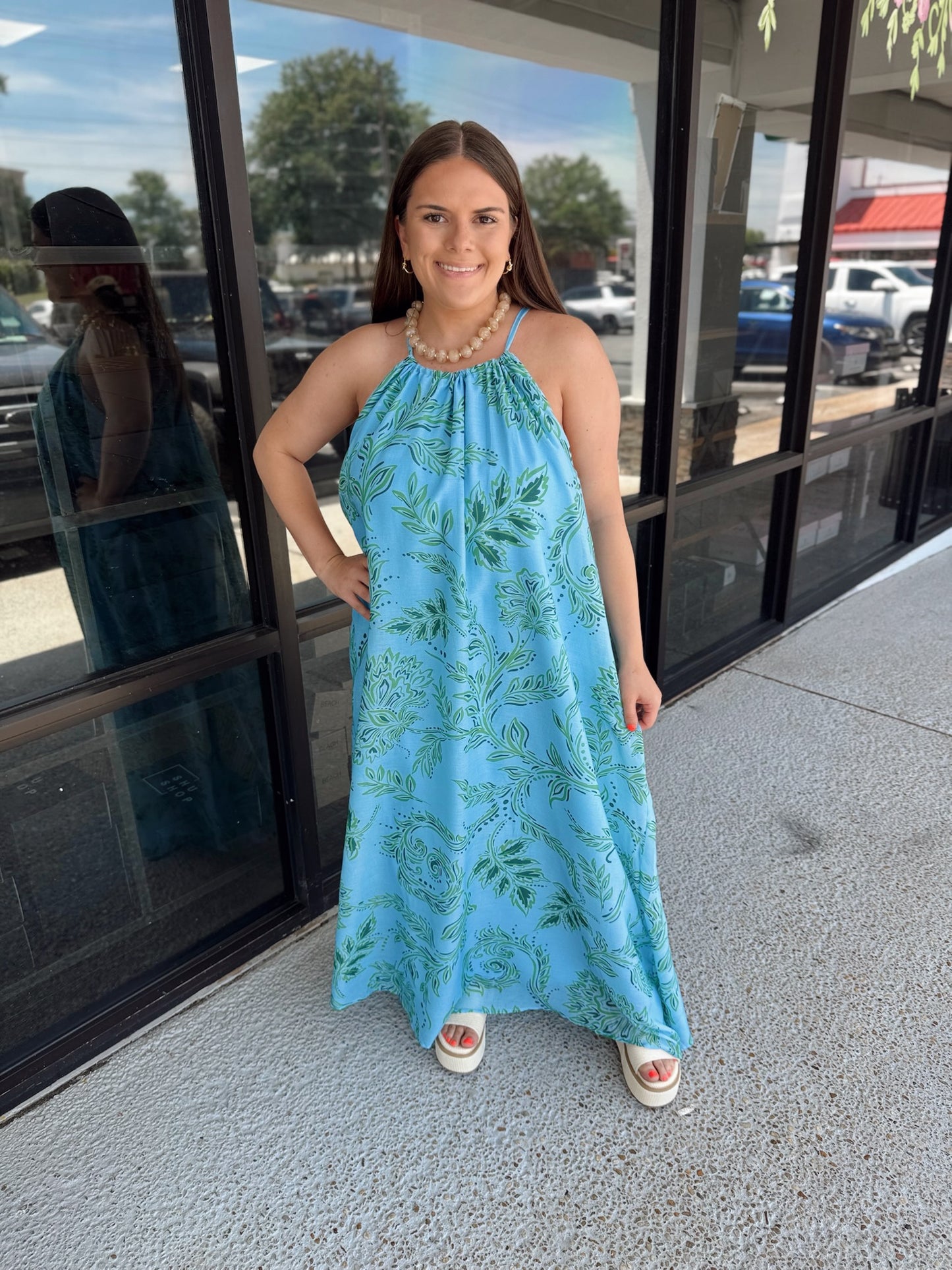 logan dress - blue