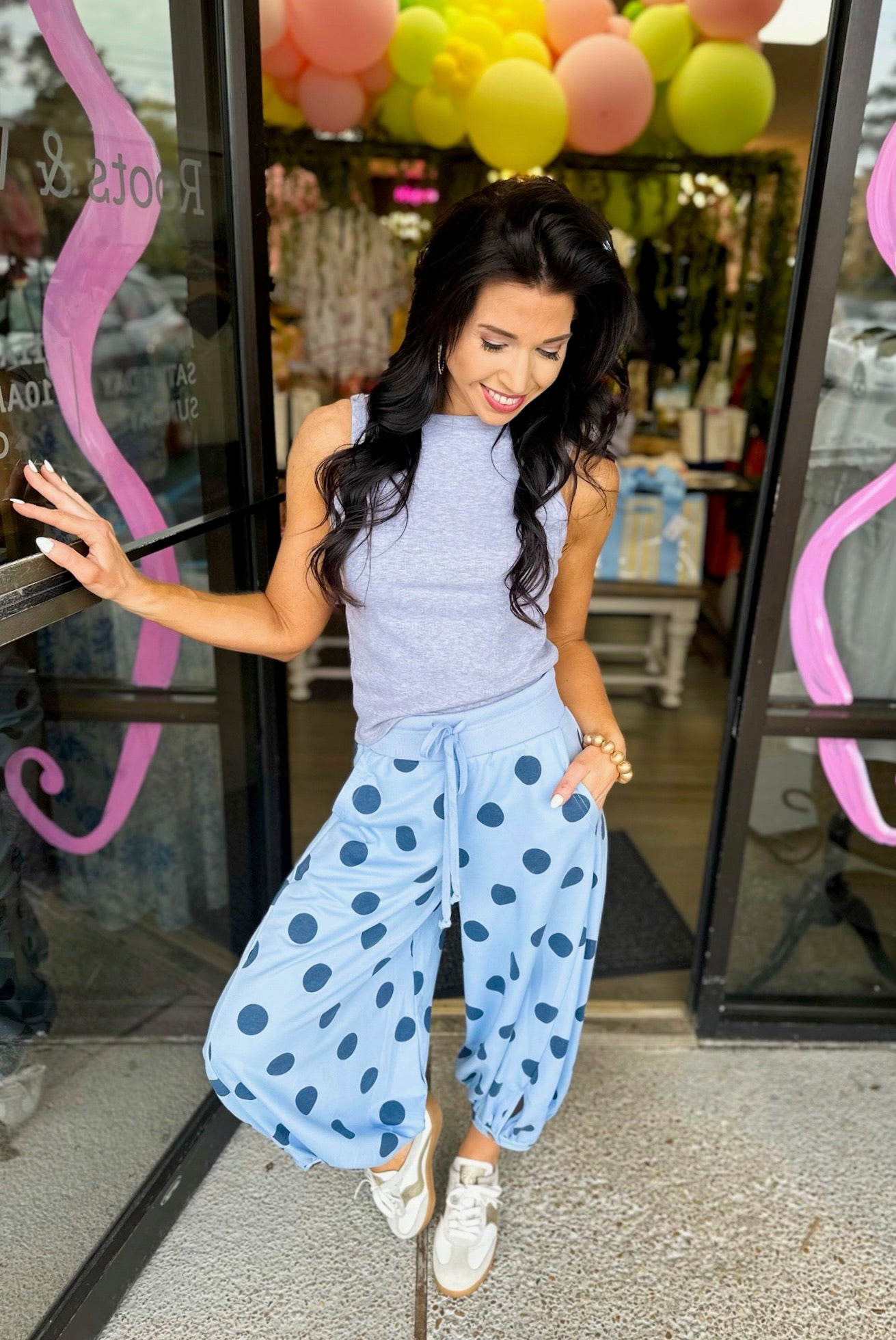 Sophie Balloon Pants - light blue