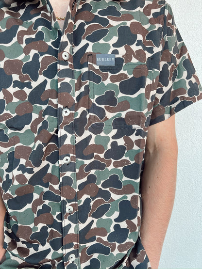 Performance Button Up - Retro Duck Camo 2