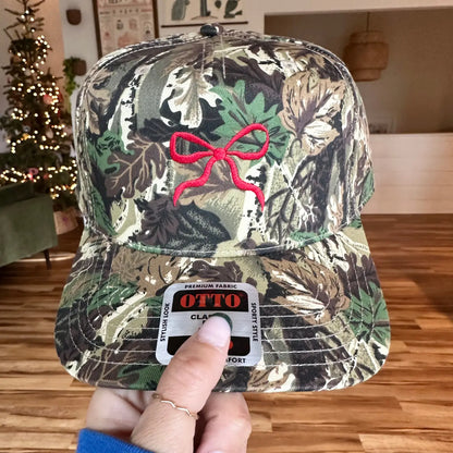 Bow Camo Structured Hat