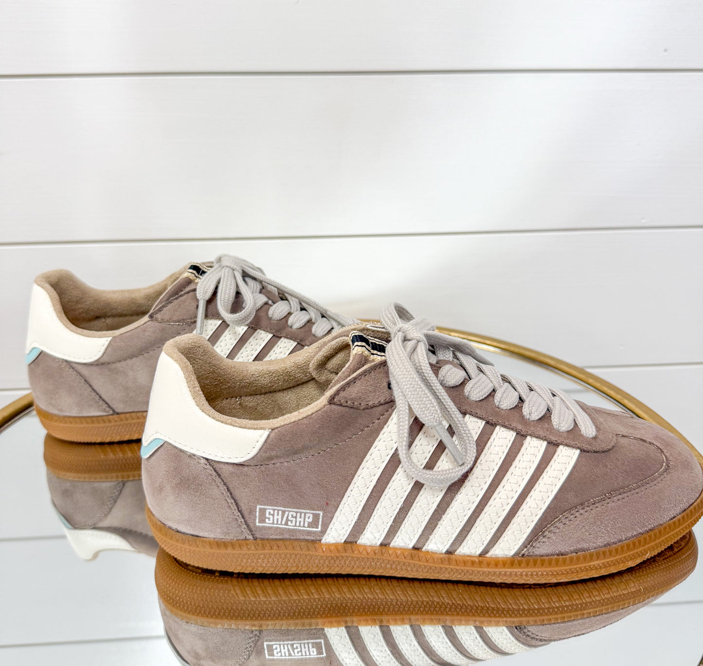 Stevie- Taupe Suede