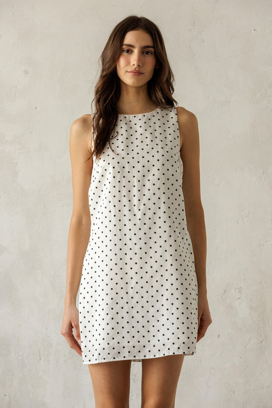 Rosaline Mini Dress - White Mix