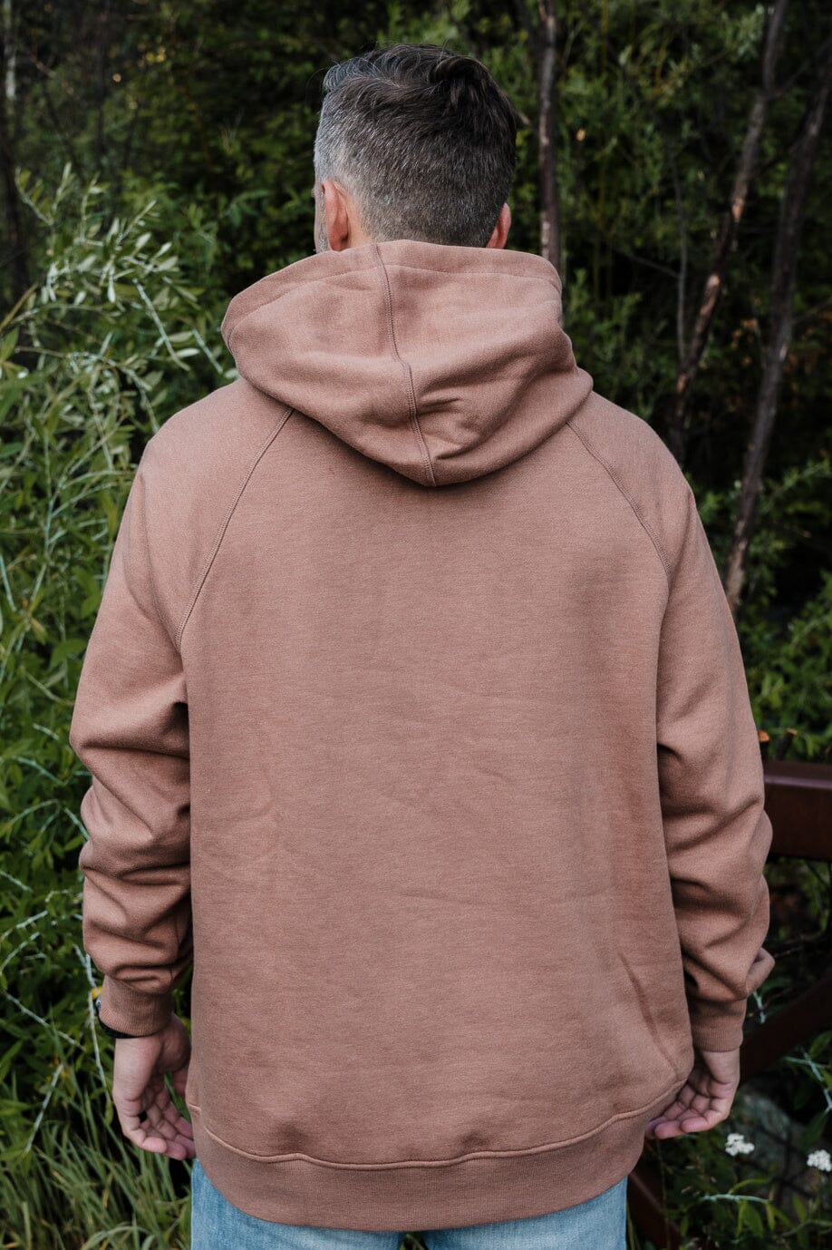 Fleece Hoodie - Heather Brown