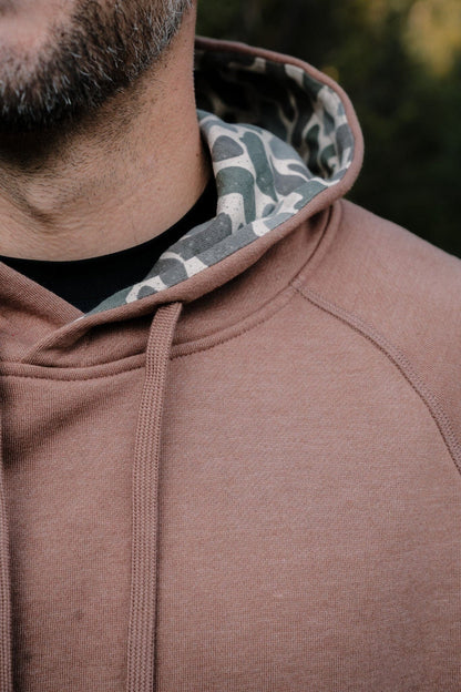 Fleece Hoodie - Heather Brown