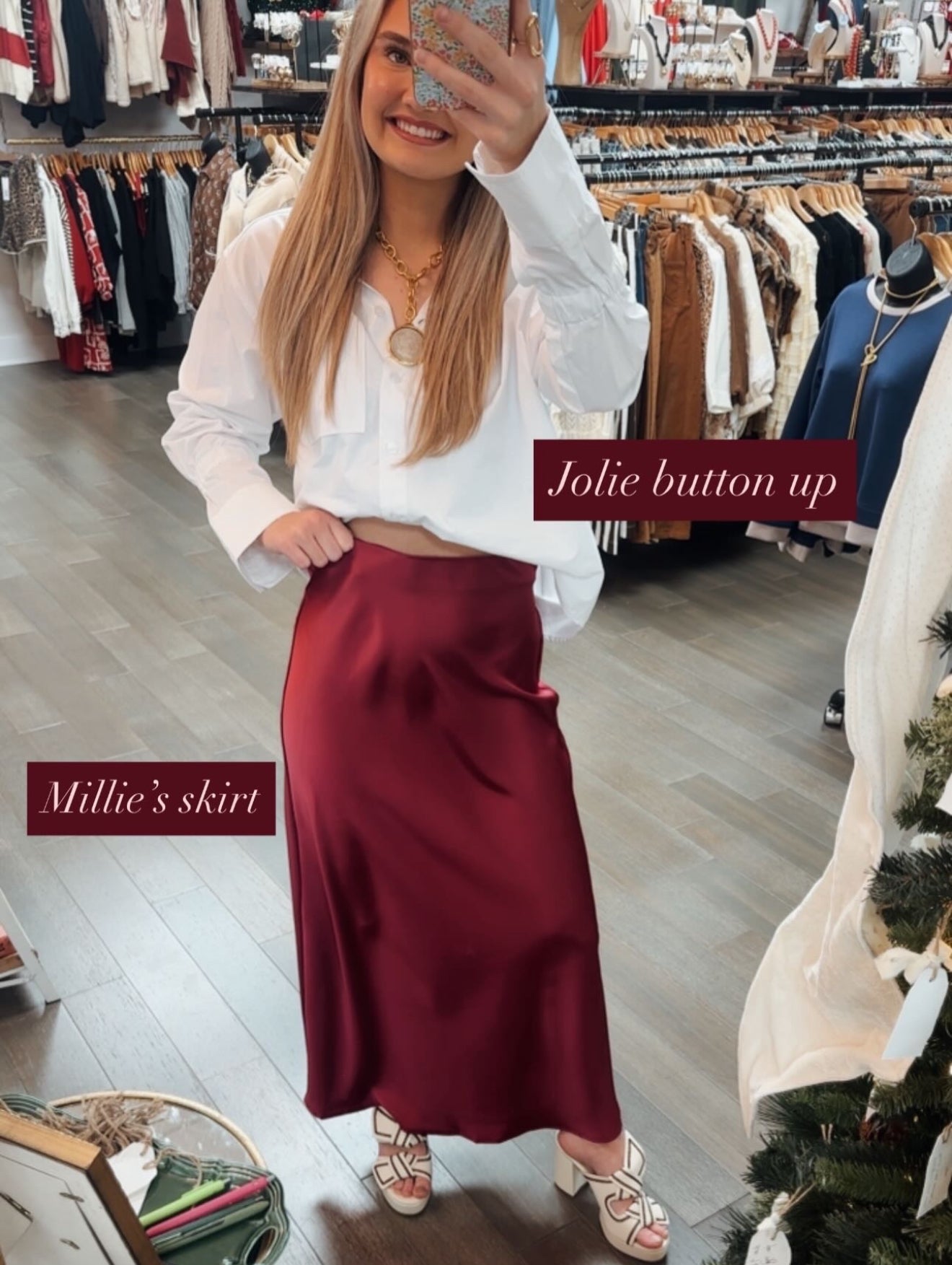 Millie’s Skirt - Cranberry