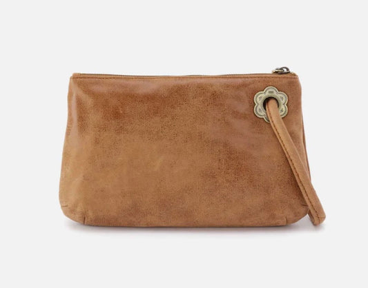 Daisy Daze Large Wristlet - whiskey