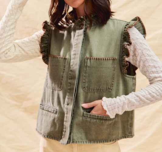 Two Tone Missy Vest