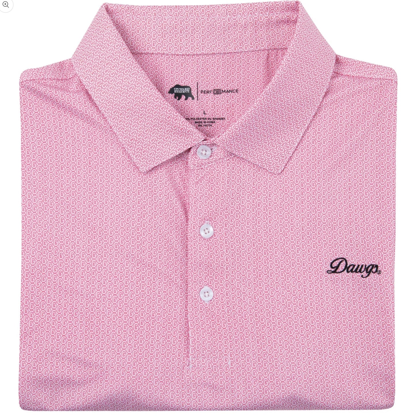 Georgia Vintage G Printed Performance Polo