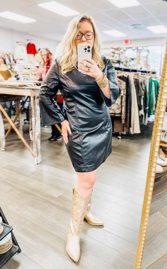 Keeping it cool leather dress