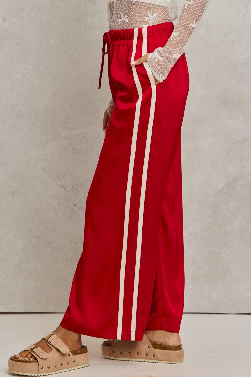 Christmas Satin Pants